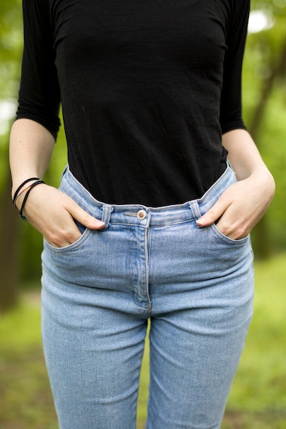 Foto frau im denim