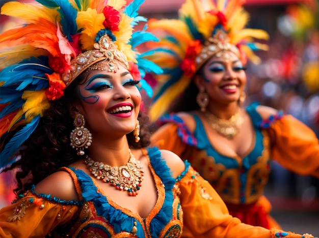 Frau im Karneval