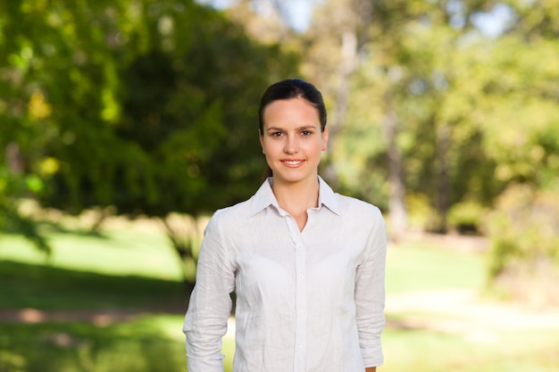 Frau im Park