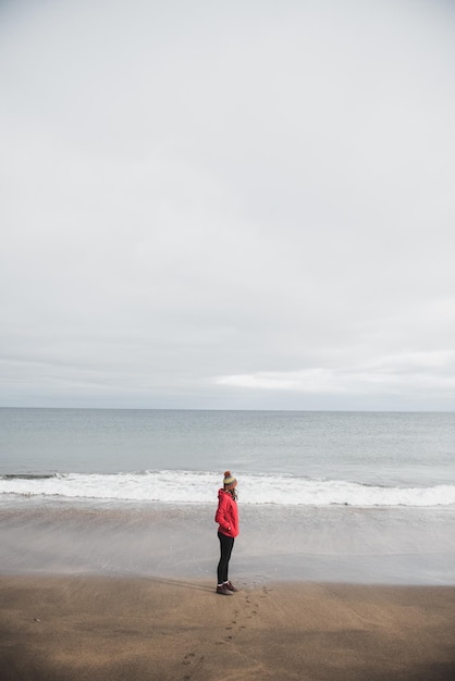 Frau in Island