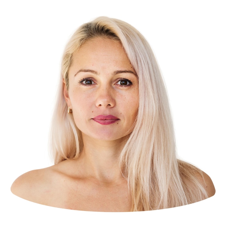 Foto frau png-element durchsichtiger hintergrund