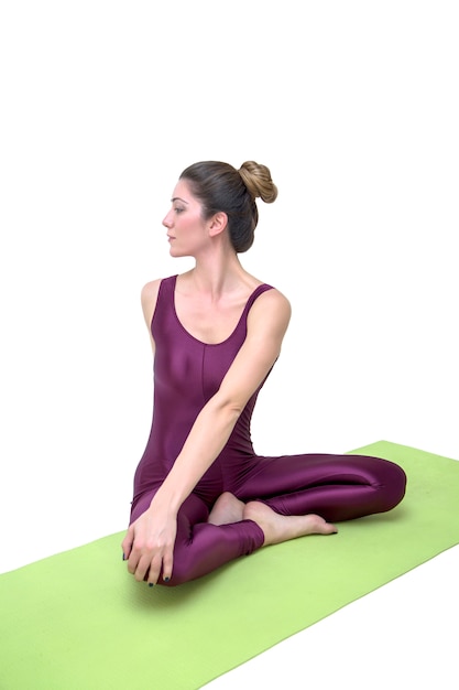 Frau praktizieren Yoga