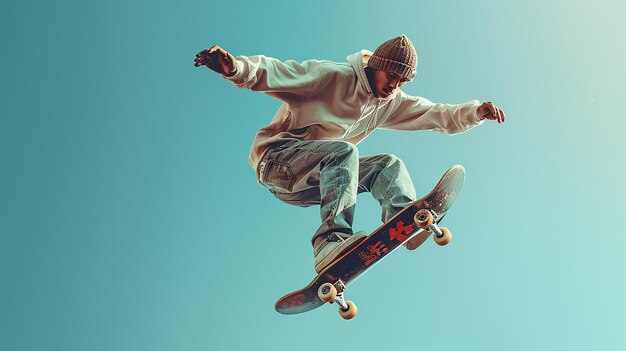 Frau und Mann Skateboarder Skateboarding in der modernen Stadt