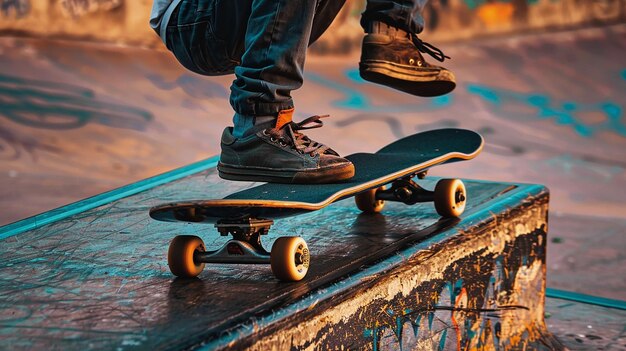 Frau und Mann Skateboarder Skateboarding in der modernen Stadt