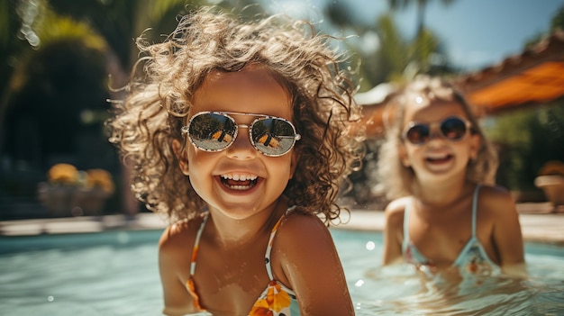 Frauen am Pool