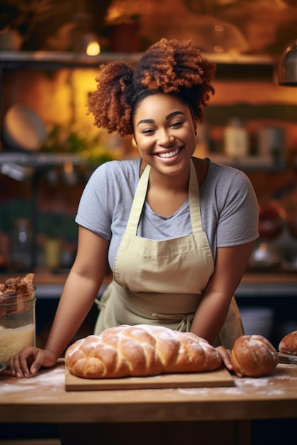 Frauen, die Brot backen Generative KI