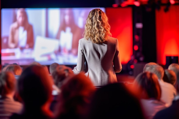 Foto frauen in der geschäftskonferenz generative ki