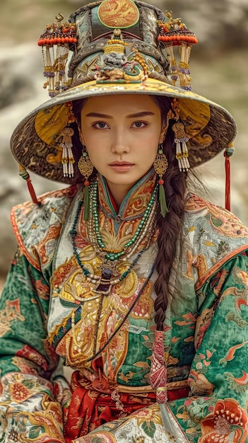 Frauen in traditioneller chinesischer Kleidung