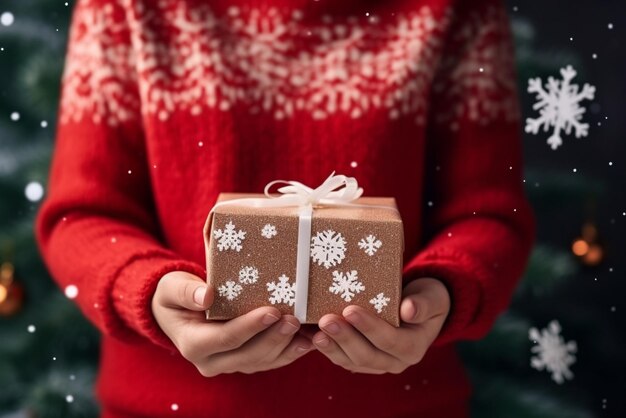 Frauen mit Weihnachtsgeschenken