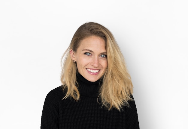 Frauen-nettes Studio-Portrait-Konzept