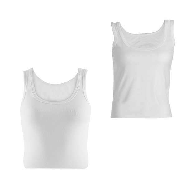 Frauen-T-Shirts, isoliert auf weißem Hintergrund