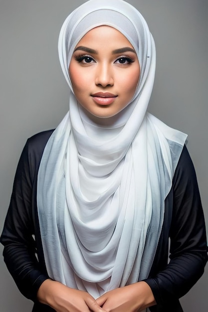 Foto frauen tragen einen hijab.