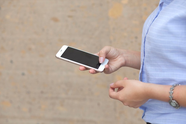 Frauenhandtelefon