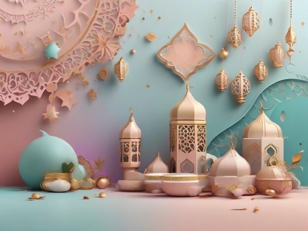 Freier Hintergrund Ramadan-Design modern 2024