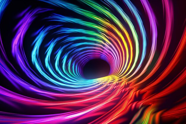 Freies Bild Psychedelische optische Illusion Spirale lebendiges Design für hypnotisierende Kunstwerke