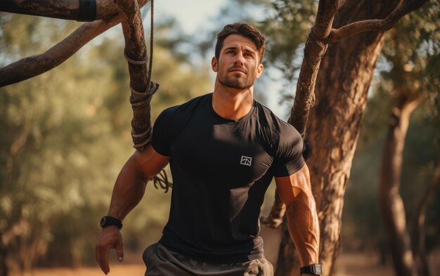 Foto freisetzen von nature gym outdoor-fitness-trainer