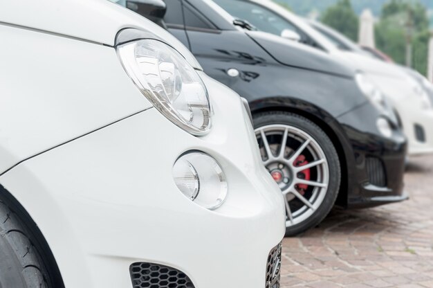 Frente de carros da cidade