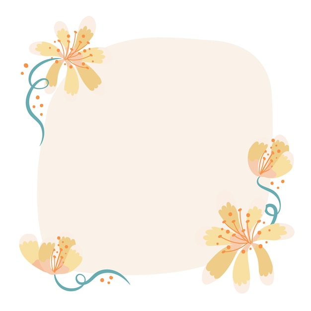 Frente png pegatina de flor ilustración cuadro de primavera muy bonito