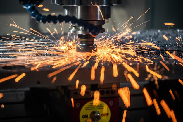 Fresadora de torno CNC para metalurgia Tecnología de procesamiento moderna de corte de metal