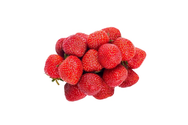 Fresas aisladas sobre fondo blanco