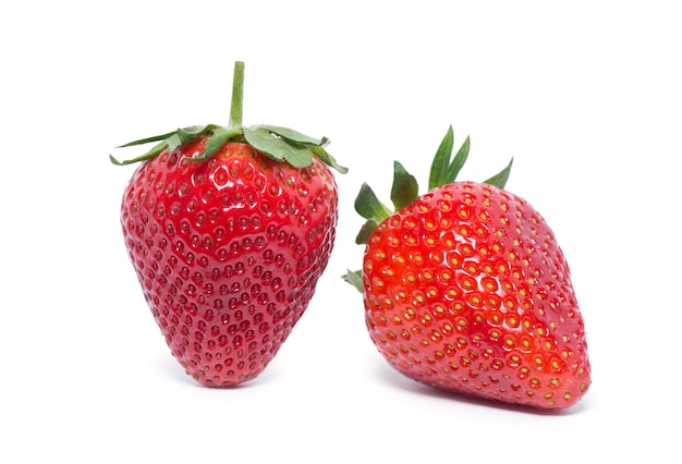 Fresas aislado en blanco