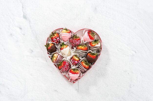 Fresas bañadas en chocolate