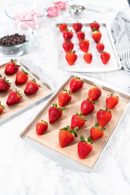 Fresas bañadas en chocolate