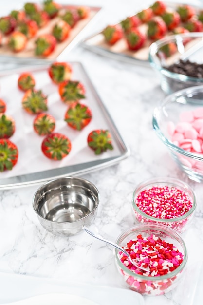 Fresas bañadas en chocolate