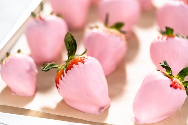 Fresas bañadas en chocolate