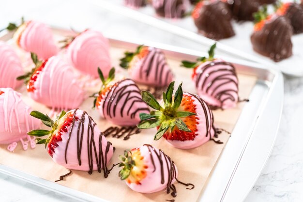 Fresas bañadas en chocolate