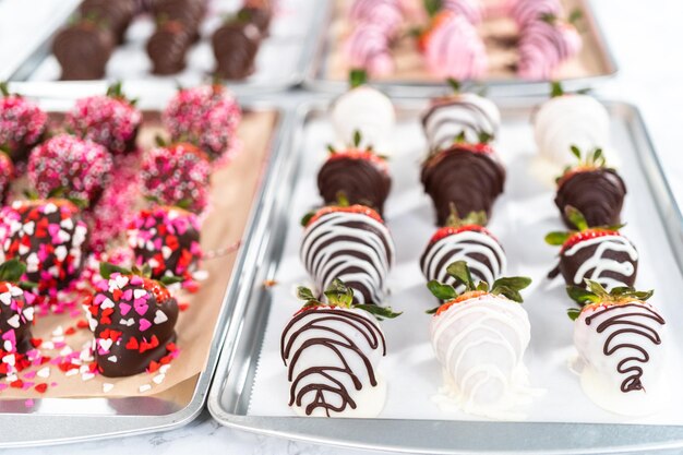 Fresas bañadas en chocolate