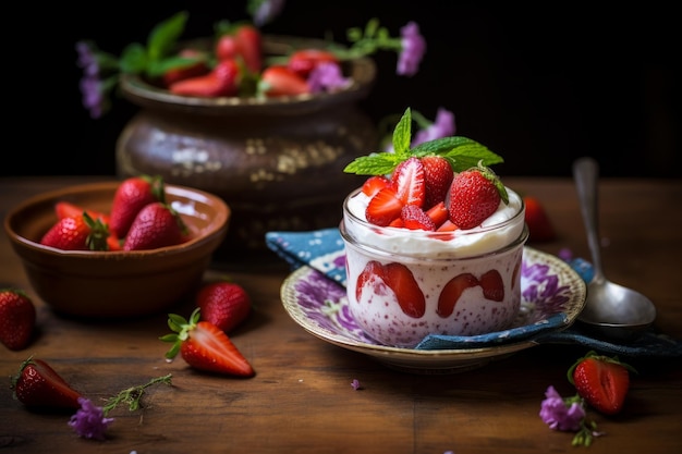 Fresas con crema estilo mexicano fresas y crema postres mexicanos Comida