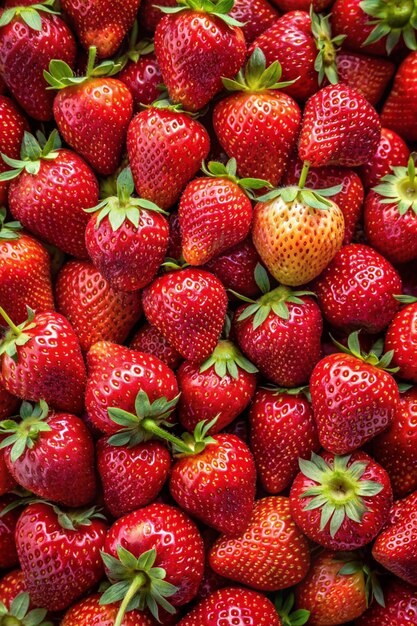 Foto fresas fresas orgánicas fresas maduras de fondo fresas de fondo alimenticio