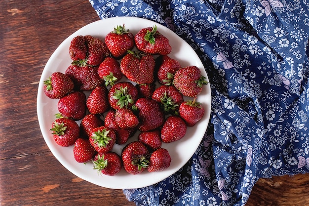 Fresas frescas de jardín