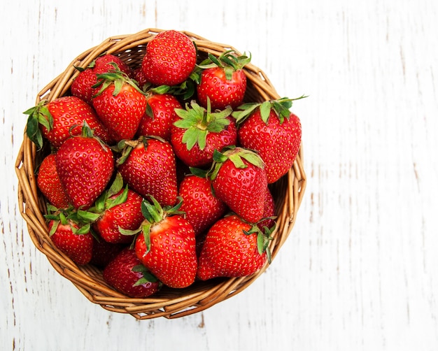 Fresas con hojas