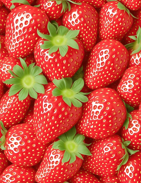 Fresas maduras con hojas de cerca como fondo