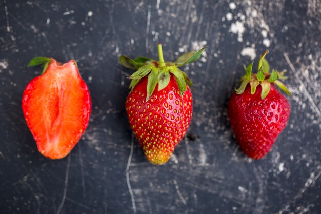 Foto fresas en la mesa