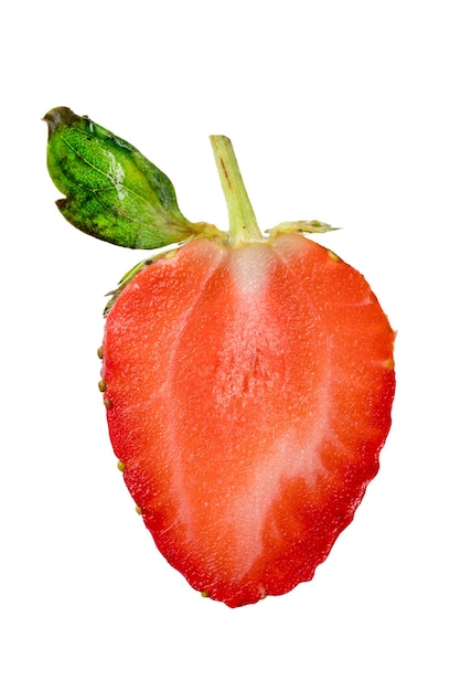 Fresas en rodajas aisladas