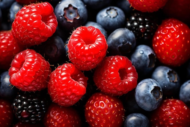 Fresas rojas vibrantes en el mercado Fotografía de fresas