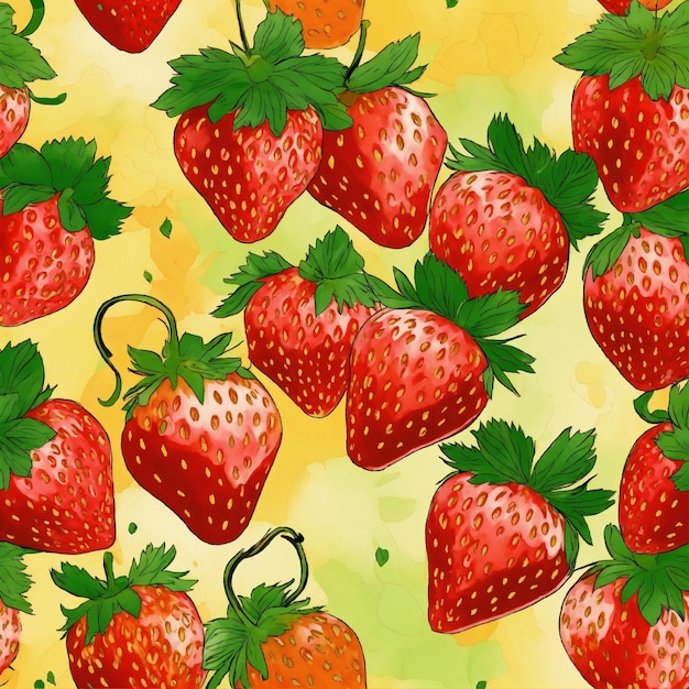 Fresas sobre un fondo brillante