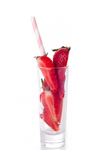 fresas en un vaso