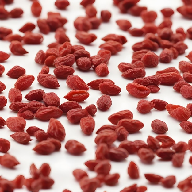 Frescura de las bayas de goji rojas de primer plano