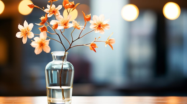 Frescura y belleza en la naturaleza una sola flor en un jarrón