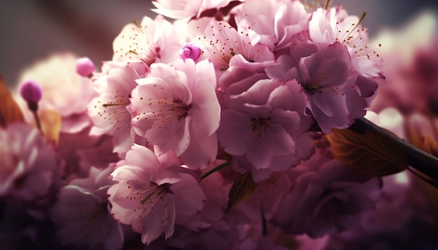 Frescura e beleza na natureza um bouquet vibrante de flores gerado pela inteligência artificial