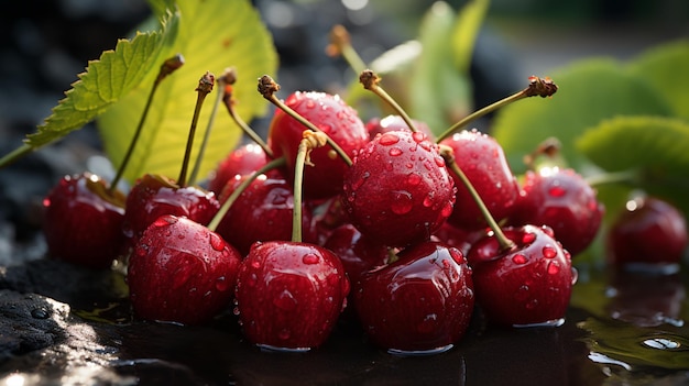 Frescura e natureza em um close de um licchi doce