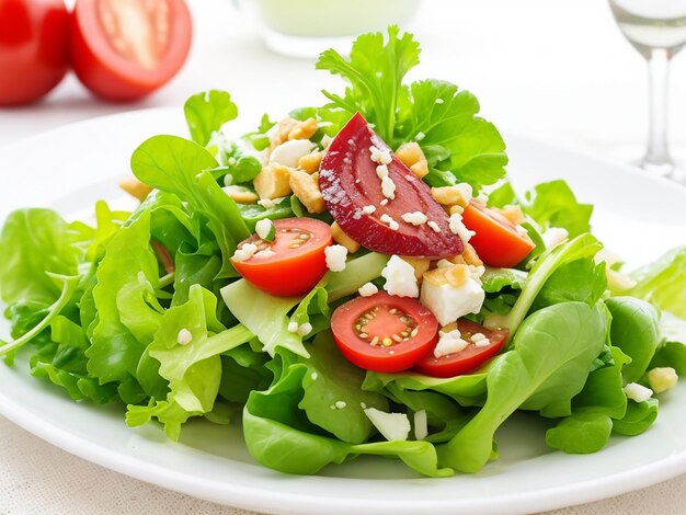 Frescura y gourmet en un plato de ensalada