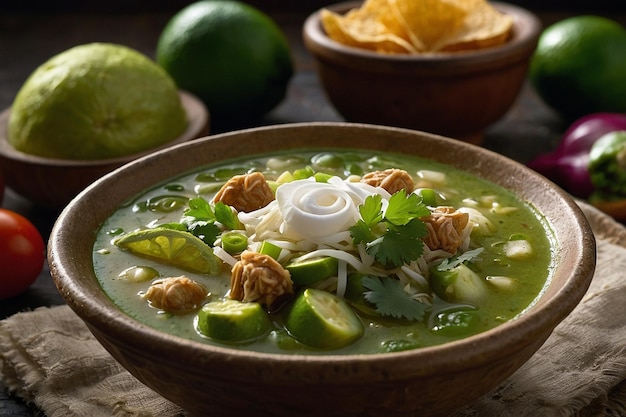 Frescura del Pozole Verde mexicano