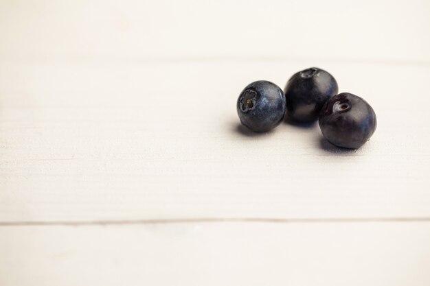 Fresh blueberries in close up