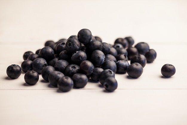 Fresh blueberries in close up