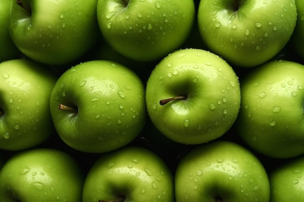 Fresh Grenn Apple Fruits Ai generative